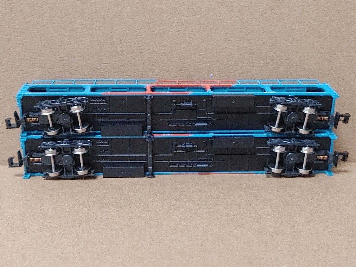 KATO ク5000 トリコロールカラー 2両セット8018-3 車運車 現状品 N