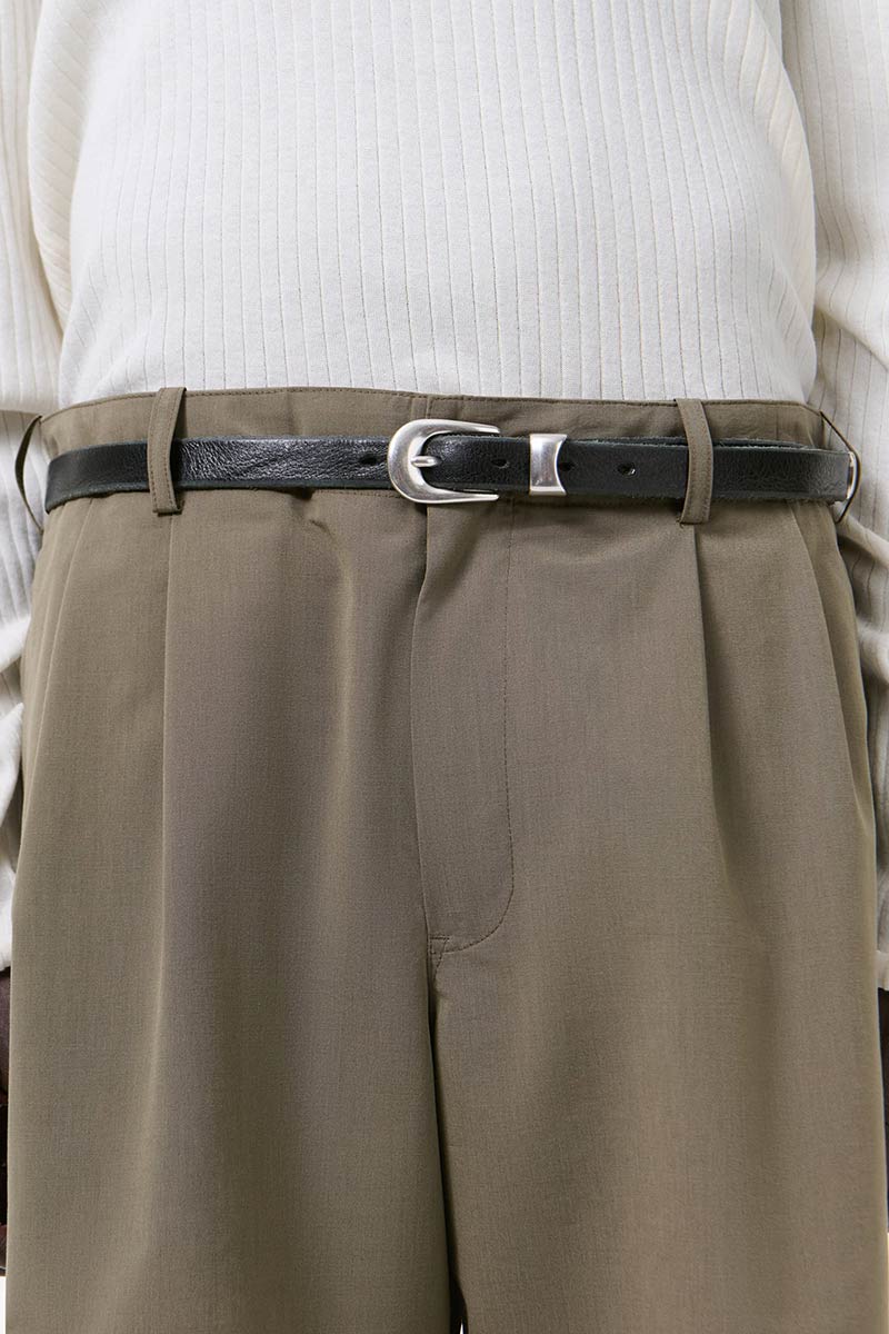 OUR LEGACY | BELT 2CM / BLACK LEATHER 2CMレザーベルト – STOCK